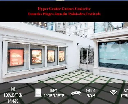 Apartmán Ete Edition Perle Rare Standing Sur La Croisette, Front De A Cote Du Carlton, Pour 4 Personnes 1m , Palais 5mn Emplacement Exceptionnel