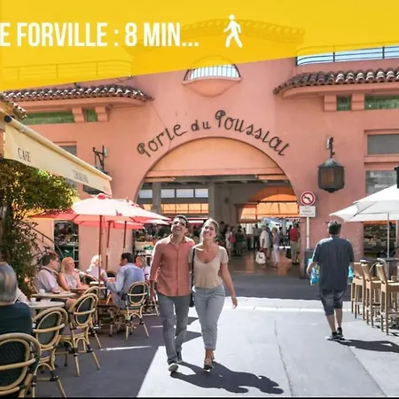 Ete Edition Perle Rare Standing Sur La Croisette, Front De A Cote Du Carlton, Pour 4 Personnes 1m , Palais 5mn Emplacement Exceptionnel Apartmán