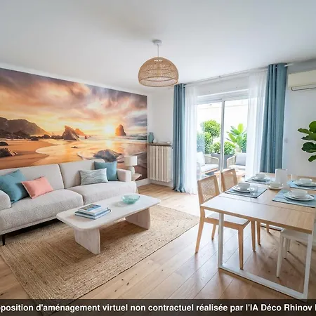 Apartmán Ete Edition Perle Rare Standing Sur La Croisette, Front De A Cote Du Carlton, Pour 4 Personnes 1m , Palais 5mn Emplacement Exceptionnel